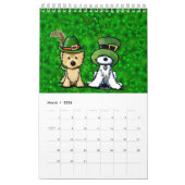 KiniArt Happy Dogs Small Calendar Kalender (Mar 2026)