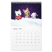 KiniArt Happy Dogs Small Calendar Kalender (Feb 2026)