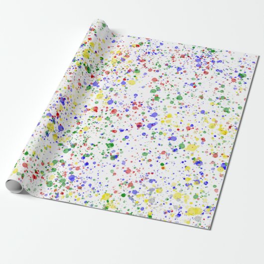 KiniArt Happy Paint geplateerd Cadeaupapier (Uitgerold)