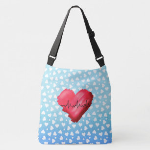 KiniArt Hartslag Harten Crossbody Tas