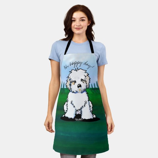 KiniArt Havanese All-Over Print Apron Schort (Gedragen)