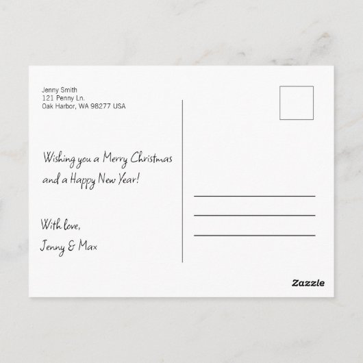 KiniArt Havanese Briefkaarten voor aangepaste kers (Achterkant)