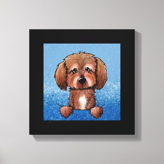 KiniArt Havanese Chocolade Canvas Afdruk (Voorkant)