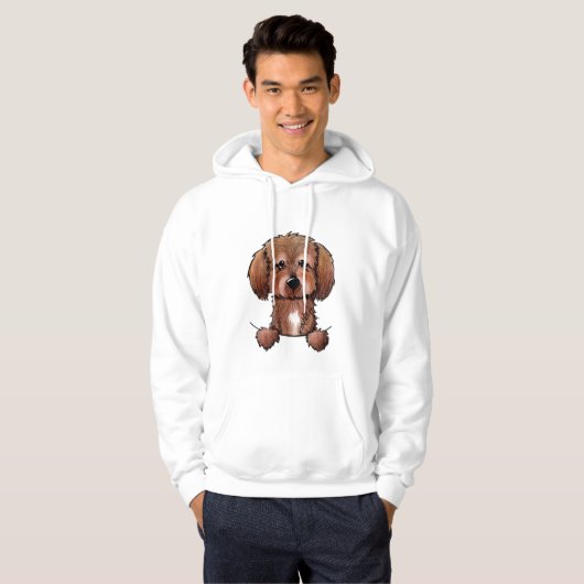 KiniArt Havanese Chocolade Hoodie (Voorkant volledig)