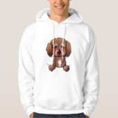 KiniArt Havanese Chocolade Hoodie (Voorkant)