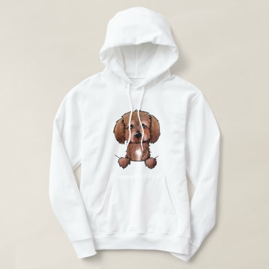 KiniArt Havanese Chocolade Hoodie (Design voorkant)