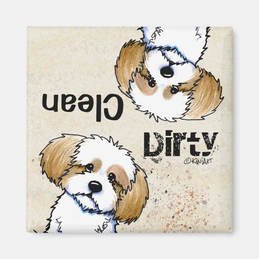 KiniArt Havanese Dishwasher magnet (Voorkant)