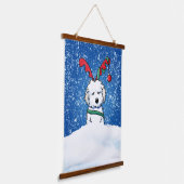 KiniArt Havanese Dog Hanging Tapestry Hangend Wandkleed (Gebogen)