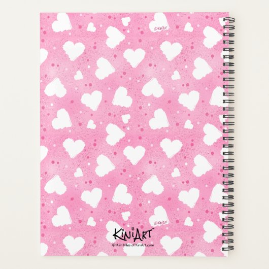 KiniArt Havanese Hearts Planner (Achterkant)