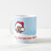 KiniArt Havanese Kerstkoffie Mok (Voorkant links)
