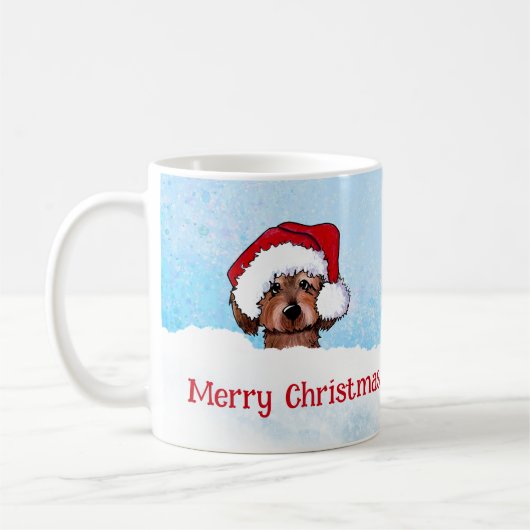 KiniArt Havanese Kerstkoffie Mok (Links)