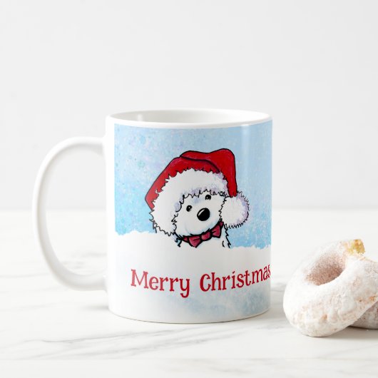 KiniArt Havanese Kerstmis Koffiemok (Met donut)