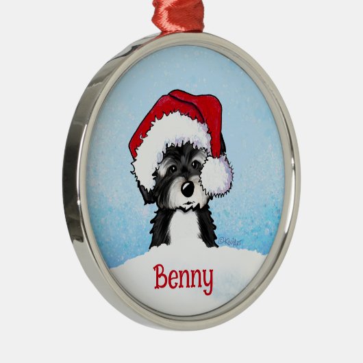 KiniArt Havanese Kerstmis Metalen Ornament (Rechts)