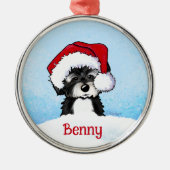 KiniArt Havanese Kerstmis Metalen Ornament (Voorkant)