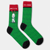 KiniArt Havanese Rendier Kerstmis Sokken (Rechts)