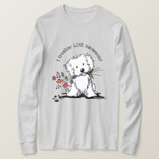 KiniArt Havanese T-shirt (Design voorkant)