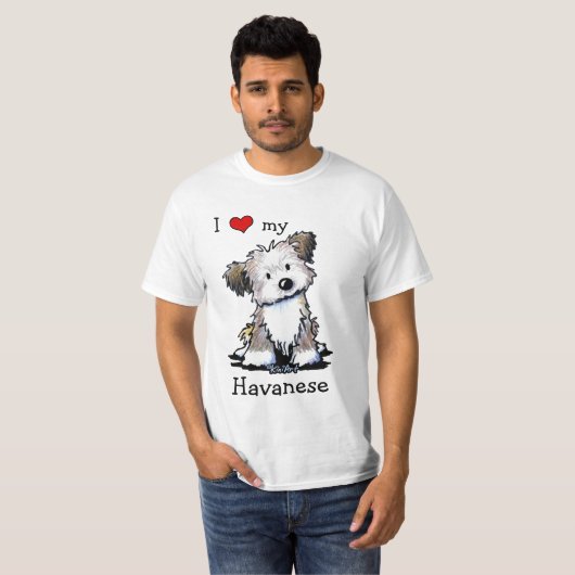 KiniArt Havanese T-shirt (Voorkant volledig)