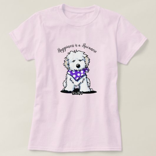 KiniArt Havanese T-Shirt (Design voorkant)