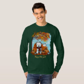 KiniArt Herfst Westies T-shirt (Voorkant volledig)