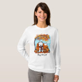 KiniArt Herfst Westies T-shirt (Voorkant volledig)