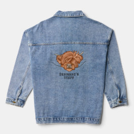 KiniArt Highland Koe Denim Jacket