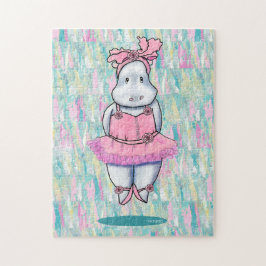 KiniArt Hippo Ballerina Legpuzzel