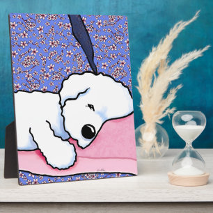 KiniArt Hond Moe Bichon Fotoplaat
