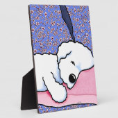 KiniArt Hond Vermoeide Bichon Fotoplaat (Zijkant)