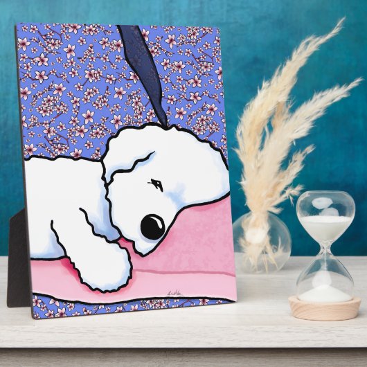 KiniArt Hond Vermoeide Bichon Fotoplaat (Zijkant)