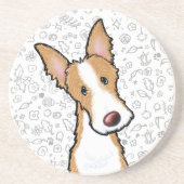 KiniArt Ibizan Hound Onderzetter (Voorkant)