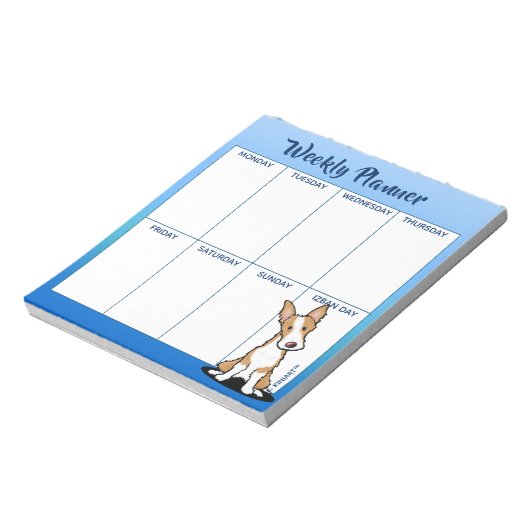 KiniArt Ibizan Weekly Planning Notitieblok (Linkerzijde)
