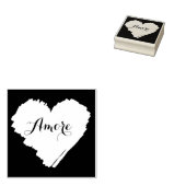 KiniArt Italy Heart Rubberstempel (Gestempeld)