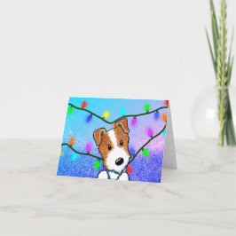 KiniArt Jack Russell Christmas Kaart