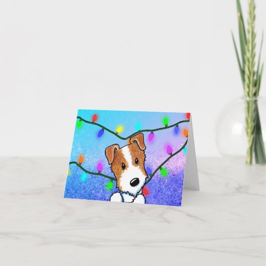 KiniArt Jack Russell Christmas Kaart (Voorkant)