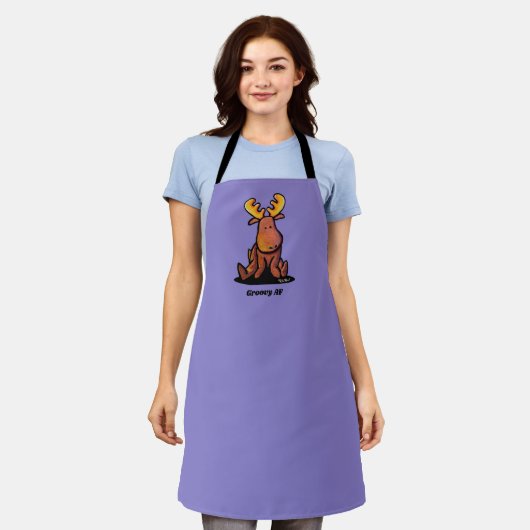KiniArt Jazzy Moose All-Over Print Schort (Gedragen)
