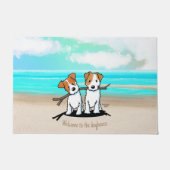 KiniArt ™️ JRT Beach Duo Deurmat (Voorkant)