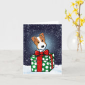 KiniArt JRT Christmas Kaart (Gele Bloem)