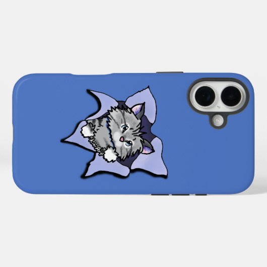 KiniArt Kat Blast Case-Mate iPhone Case (Achterkant (horizontaal))