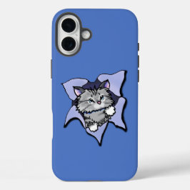 KiniArt Kat Blast iPhone 16 Plus Hoesje