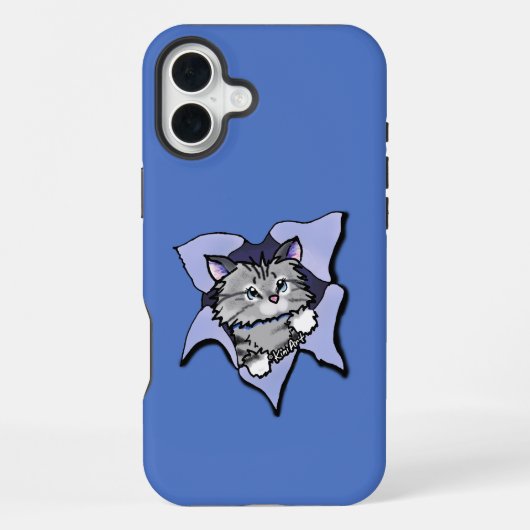 KiniArt Kat Blast iPhone Hoesje (Achterkant)