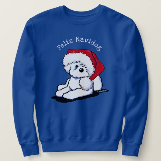 KiniArt Kerst Bichon Frise Trui (Design voorkant)