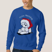 KiniArt Kerst Bichon Frise Trui (Voorkant)