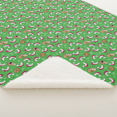 KiniArt Kerst Eekhoorns Sherpa Deken (3/4)