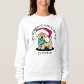 KiniArt Kerst Knuffelgezicht Cairn Trui (Voorkant)