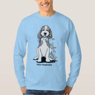 KiniArt Kerst Parti Doodle T-shirt