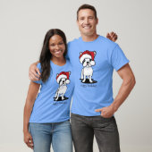 KiniArt kerstfeest Frenchie T-Shirt (Unisex)