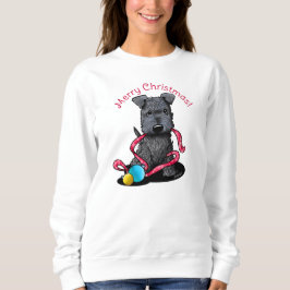 KiniArt kerstfeest Kerry Blue Puppy Sweatshirt