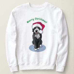 KiniArt Kerstmis Bernadoodle Sweatshirt