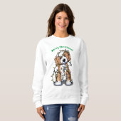 KiniArt Kerstmis DoodleMoji Sweatshirt (Voorkant volledig)