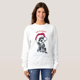KiniArt Kerstmis DoodleMoji Sweatshirt